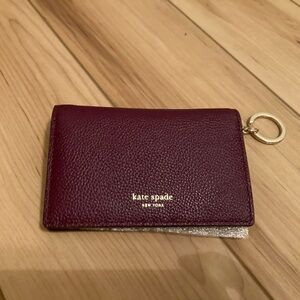Burgundy Kate spade wallet new with tags